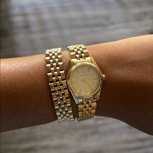 Michale Kors gold wrap watch
